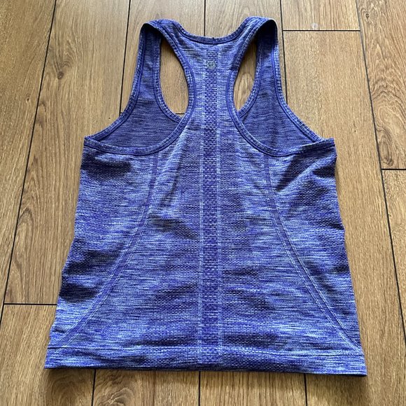 Lululemon swiftly tech tank heathered bruised berry race length size 4 - Picture 2 of 4